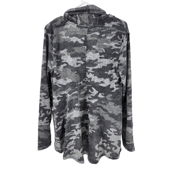 New Directions Studio Women's Camo Open Front Cardigan - M - Picture 5 of 7